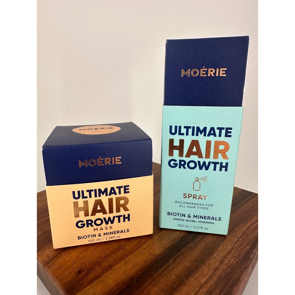 Moerie Ultimate Hair Growth Set Biotin & Minerals Mask 100ml and Spray 150ml NEW